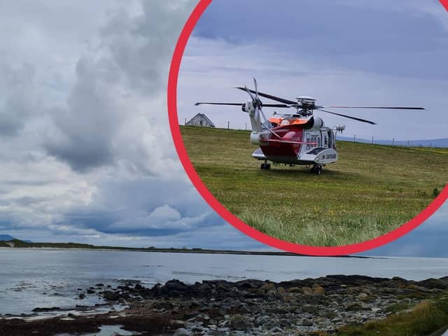 A group of children were saved by a surfer after being swept out to sea at Culla Bay, Isle of Benbecula (HM Coastguard Benbecula).