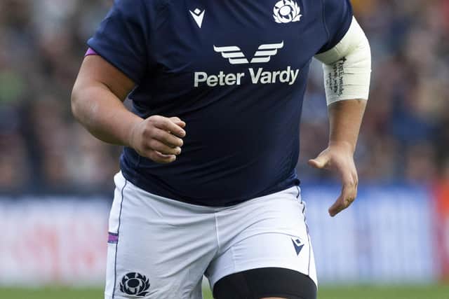 Javan Sebastian is the only player in Gregor Townsend's team to face Chile who is not based in Scotland.  (Photo by Craig Williamson / SNS Group)