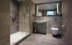 An ensuite bathroom in Maldron Hotel, Manchester. Pic: Contributed
