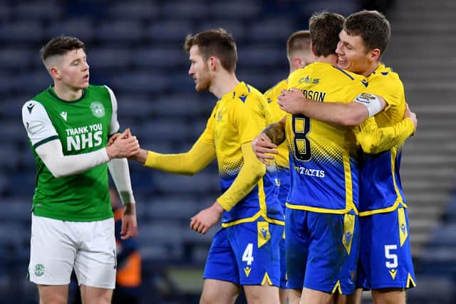 St Johnstone celebrate as Kevin Nisbet reflects on a second semi-final defeat with Hibs, a stint which may not last much longer