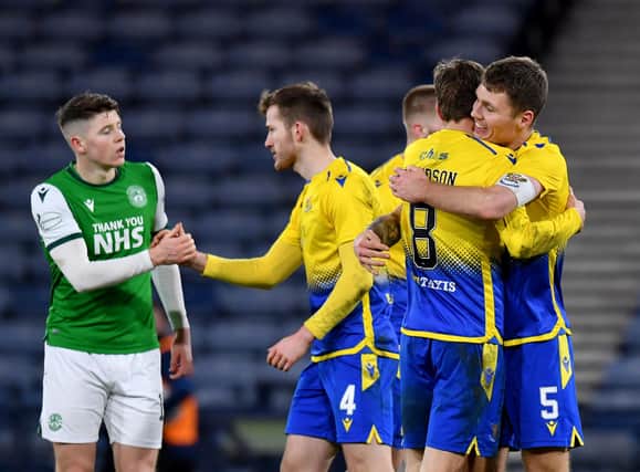 St Johnstone celebrate as Kevin Nisbet reflects on a second semi-final defeat with Hibs, a stint which may not last much longer