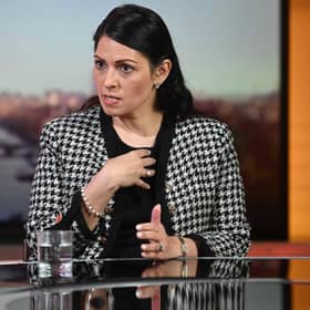 Home Secretary Priti Patel appearing on The Andrew Marr Show.