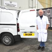 Roy Barry stops his fish van - "H4 - DOK" - outside East End Park to reflect on a football career that encompassed cup glory with Dunfermline and spells at both Hibs and Hearts