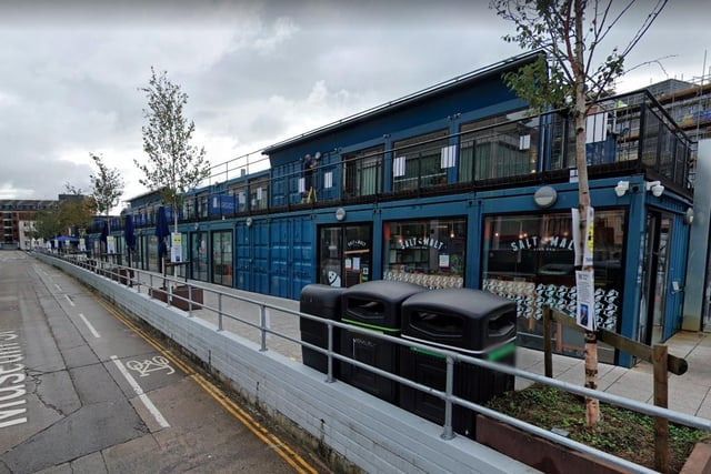 What's what? You've always wanted to see an entire street made out of shipping containers? Um . . .ok, here you go.