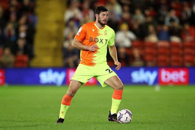 Scott McKenna in action for Nottingham Forest during their 3-1 win at Barnsley last week in the English Championship. (Photo by George Wood/Getty Images)