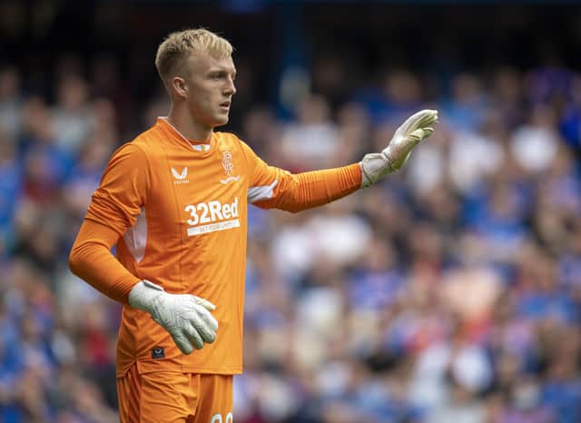 Robby McCrorie in action for Rangers during a cinch Premiership match against Celtic.