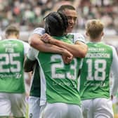 Lewis Miller hopes to turn Edinburgh green with a win over Hearts in the derby on Saturday.  (Photo by Paul Devlin / SNS Group)