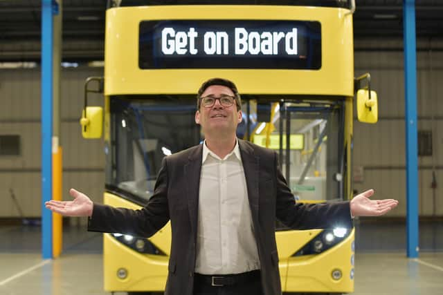 Greater Manchester mayor Andy Burnham visits Alexander Dennis. Picture: Michael Gillen