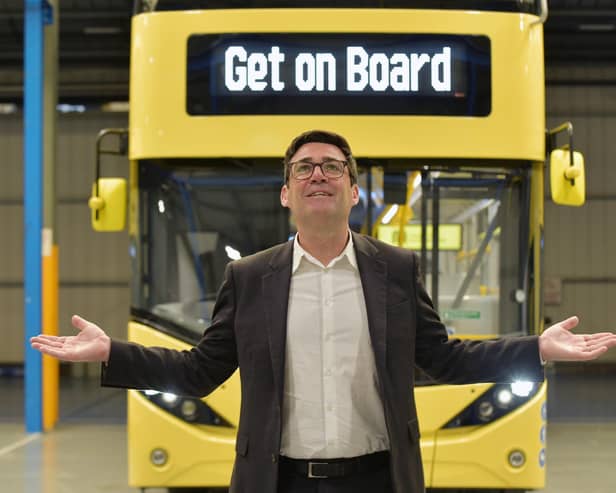 Greater Manchester mayor Andy Burnham visits Alexander Dennis. Picture: Michael Gillen