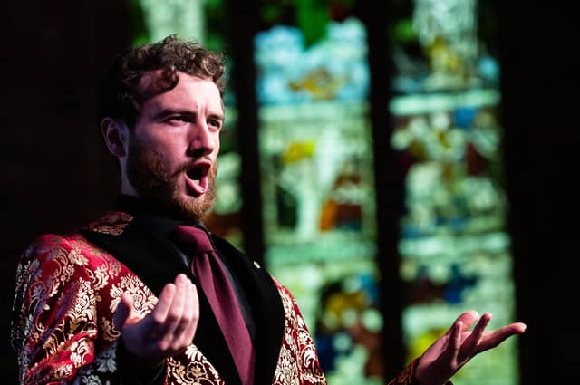 Michael Mofidian as a puckish Don Alfonso in Scottish Opera's Cosi fan tutte PIC: Sally Jubb Photography