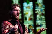 Michael Mofidian  as a puckish Don Alfonso in Scottish Opera's Cosi fan tutte PIC: Sally Jubb Photography