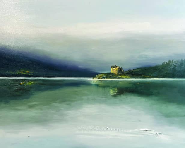 Mists at High Tide, Loch Moidart by Linda Clark