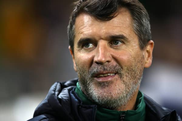 Roy Keane is being talked up as the next Celtic manager more because of his profile than the possibility of this coming to pass. (Photo by Dan Istitene/Getty Images)