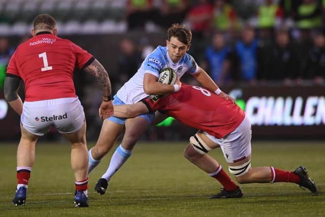 Fly-half Ross Thompson helped Glasgow Warriors defeat Newcastle Falcons in the Challenge Cup. (Photo by Stu Forster/Getty Images)