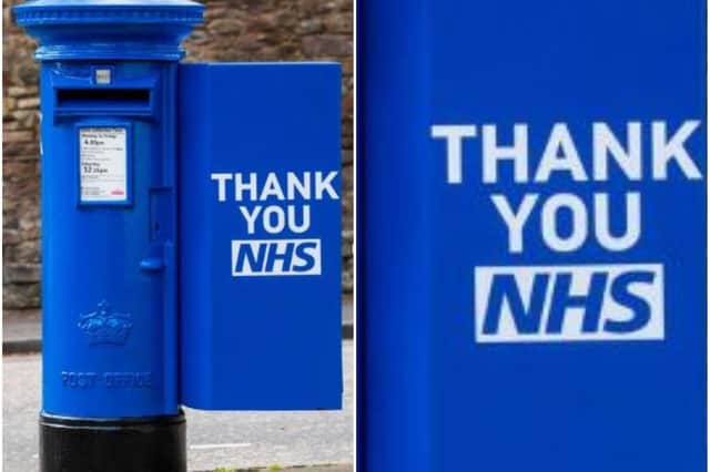 Blue postbox Edinburgh: Royal Mail paint wrong postbox to thank NHS