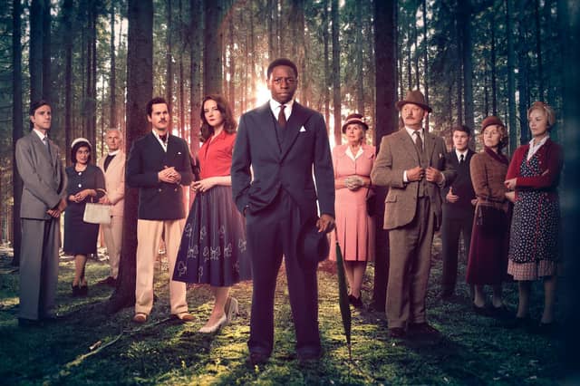 Dr Thomas, Mrs Humbleby, Rev Humbleby, Lord Whitfield, Bridget, Luke Fitzwilliam, Miss Pinkerton, Major Horton, Rivers, Honoria Wayneflete and Mrs Pierce