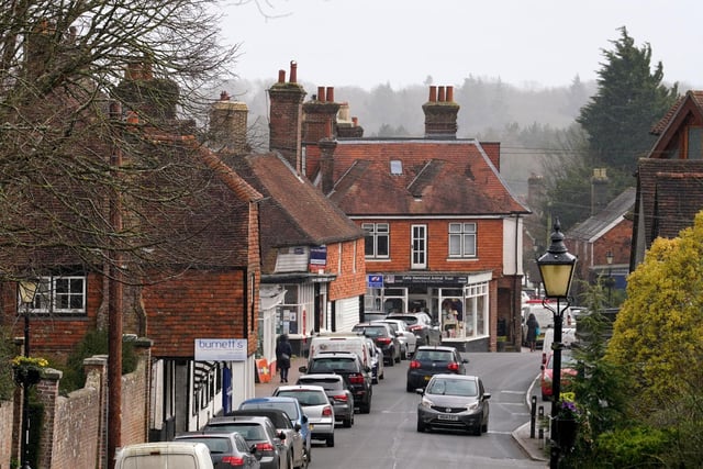 A general view of Wadhurst in East Sussex, which has been named as the overall best place to live in the UK in the annual Sunday Times Best Places to Live guide.