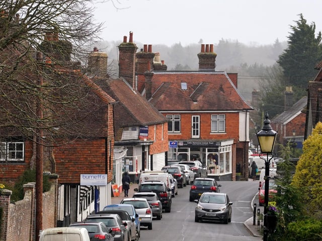A general view of Wadhurst in East Sussex, which has been named as the overall best place to live in the UK in the annual Sunday Times Best Places to Live guide.