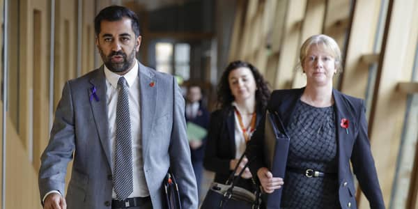 Finance Secretary Shona Robison, seen with Humza Yousaf, faces 'difficult decisions' as she prepares the Scottish Budget (Picture: Jeff J Mitchell/Getty Images)