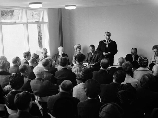 A meeting at Blackhall Library in September 1966.