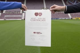 Hearts receive sizeable donations through the Foundation of Hearts and James Anderson. (Photo by Paul Devlin / SNS Group)