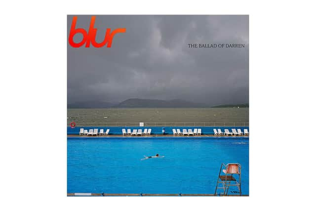 The album cover for Blur's The Ballad Of Darren, which features Gourock outdoor pool in Inverclyde