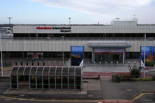 A general view of Aberdeen International Airport.