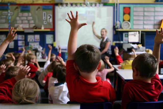 Children in a school classroom. PIC: Dave Thompson/PA Wire