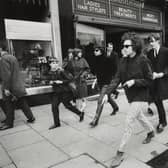 Dylan in Princes Street in 1966 (Image:Barry Feinstein)