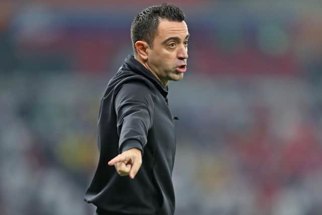 Xavi Hernandez has been in charge of the Qatar All Stars club since 2019. (Photo by KARIM JAAFAR / AFP via Getty Images)