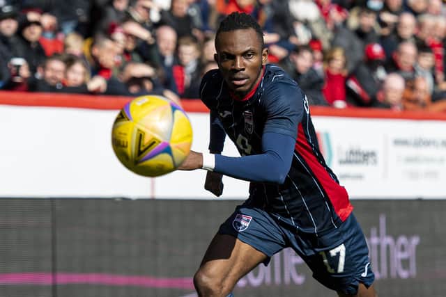 Regan Charles-Cook of Ross County is among four nominees for the PFA Scotland Premiership Player of the Year award. (Photo by Ross MacDonald / SNS Group)