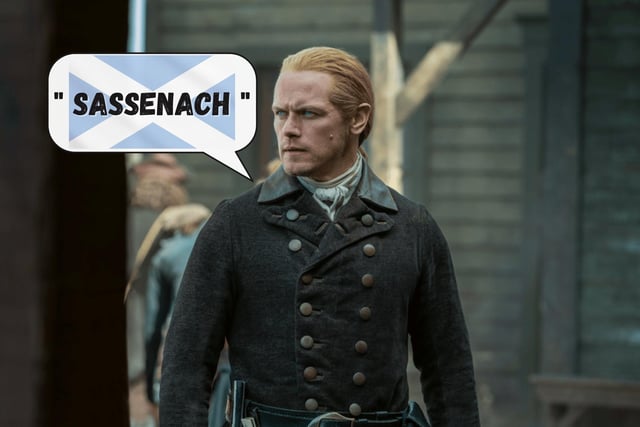 Sasannach is the Scottish Gaelic word for an Englishman, the word 'Sassenach' used in the Outlander show is derived from it.