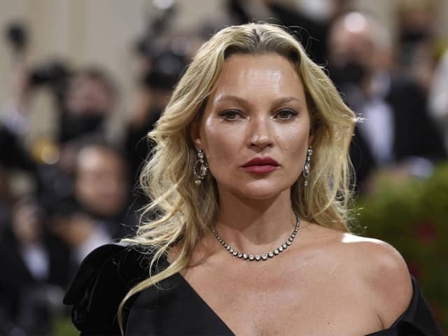 Kate Moss at the recent Metropolitan Museum of Art's Costume Institute benefit gala celebrating the opening of the "In America: An Anthology of Fashion" exhibition in New York. (Photo by Evan Agostini/Invision/AP)
