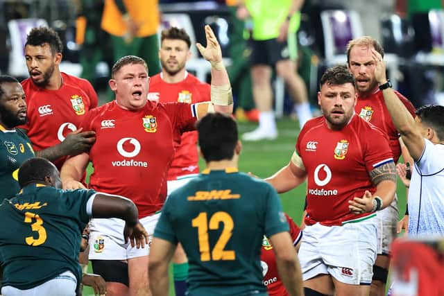 Rory Sutherland, right, was a late call-up to the starting XV. Picture: David Rogers/Getty Images