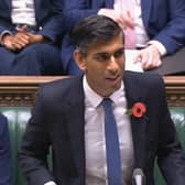 Prime Minister Rishi Sunak speaks during Prime Minister's Questions in the House of Commons, London.