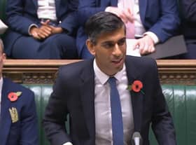 Prime Minister Rishi Sunak speaks during Prime Minister's Questions in the House of Commons, London.