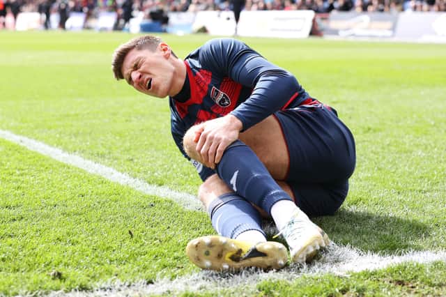 Ross Callachan suffered the injury during Ross County's 2-0 defeat by Celtic.