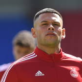 Hearts are looking to loan Aberdeen striker Christian Ramirez (pictured), as well as Celtic winger Mikey Johnston.  (Photo by Mark Scates / SNS Group)