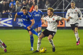 Liam Scales in action during Aberdeen's Scottish Cup defeat to Darvel last season. (Photo by Ross MacDonald / SNS Group)