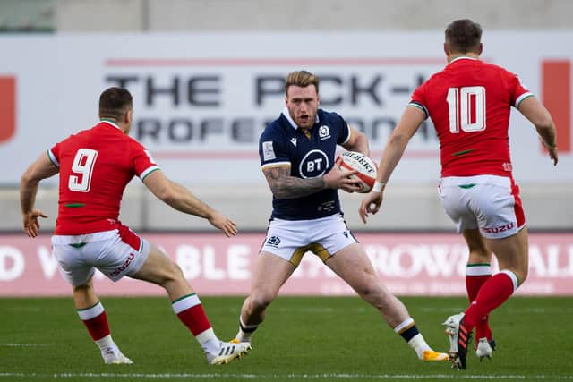 The way Scotland won in Wales in October has strengthened Stuart Hogg's belief that they can challenge at Twickenham. Picture: Craig Williamson/SNS