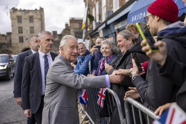 King Charles III goes on a walkabout to meet members of the public following a ceremony at Micklegate Bar in York