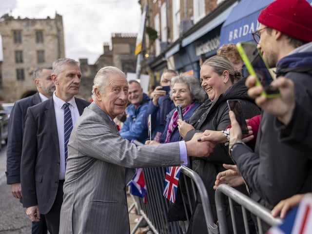 King Charles III goes on a walkabout to meet members of the public following a ceremony at Micklegate Bar in York