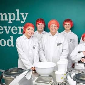 Students on their placement with Macphie