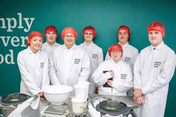 Students on their placement with Macphie