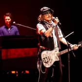Johnny Depp (right) at the Royal Albert Hall, London, appearing alongside Jeff Beck. Picture date: Tuesday May 31, 2022. Courtesy of Raph Pour-Hashemi