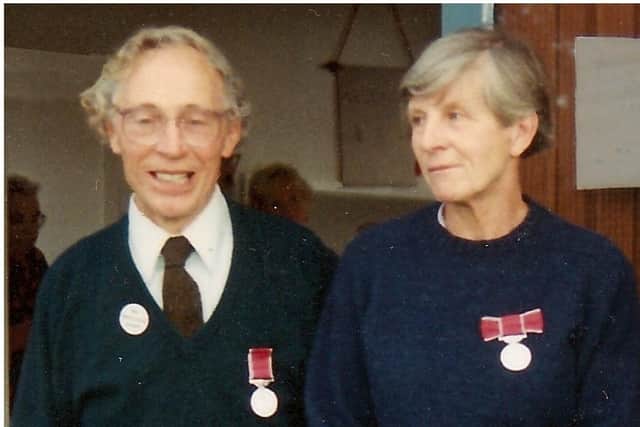 Bernard and Betty Heath were both presented with the British Empire Medal in 1991