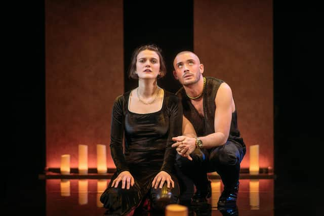 Catriona Faint and Sean Conor in James V: Katherine PIC: Mihaela Bodlovic