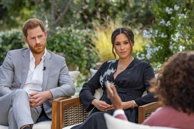 The row over Prince Harry and Meghan's claims about the royal family should not be dismissed as trivia (Picture: Harpo Productions/Joe Pugliese via Getty Images)