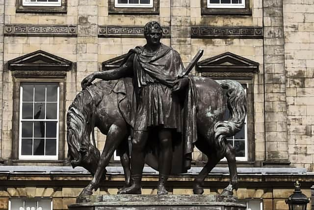 The statue of John Hope outside the old RBS headquarters in Edinburgh (Lisa Ferguson)