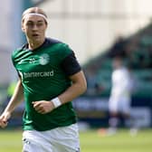Hibs striker Elias Melkersen could be back in the side for Saturday's match against Aberdeen. Photo by Alan Harvey / SNS Group